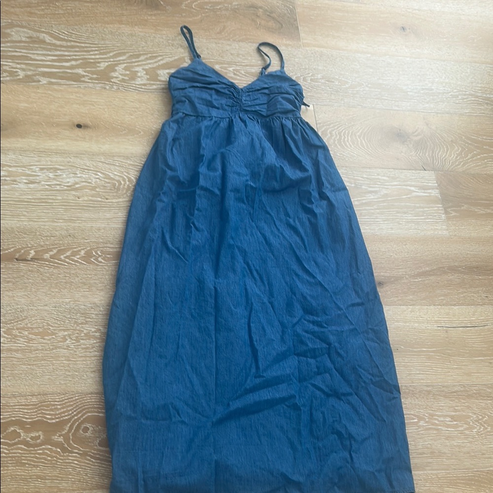 GAP Blue Spaghetti Strap Maxi Dress for Weddings